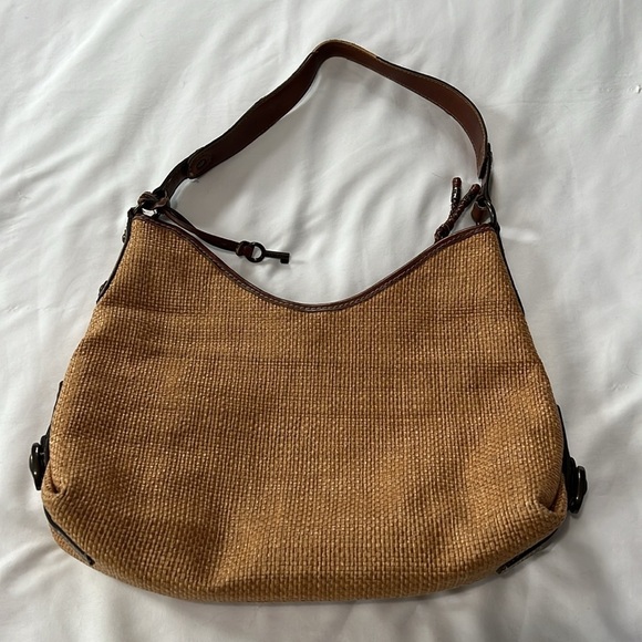 Fossil Woven Shoulder Bag with Leather Details - Picture 2 of 11